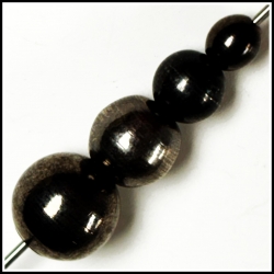 Solid Beads: Black Nickel (4 sizes)